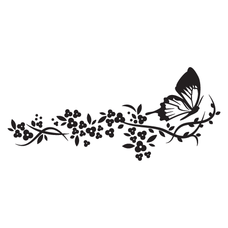 Elegant Floral #20 Wall Quotes™ Wall Art Decal