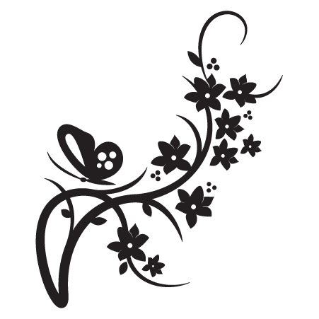 Elegant Floral #21 Wall Quotes™ Wall Art Decal