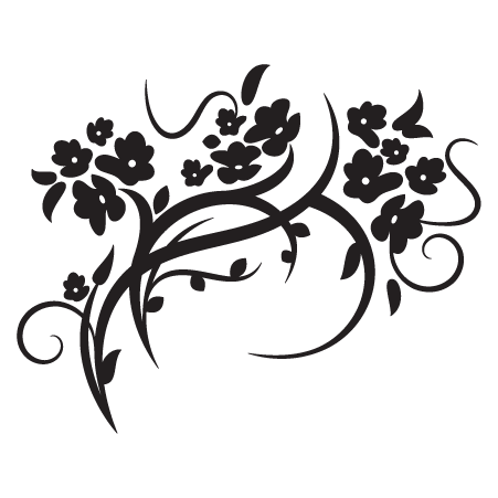 Elegant Floral #22 Wall Quotes™ Wall Art Decal