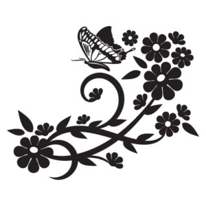 Elegant Floral #27 Wall Quotes™ Wall Art Decal