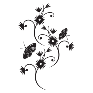 Elegant Floral #35 Wall Quotes™ Wall Art Decal