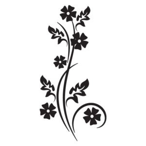 Modern Floral #8 Wall Quotes™ Wall Art Decal
