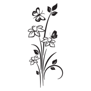Modern Floral #20 Wall Quotes™ Wall Art Decal