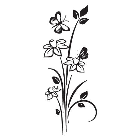 Modern Floral #20 Wall Quotes™ Wall Art Decal