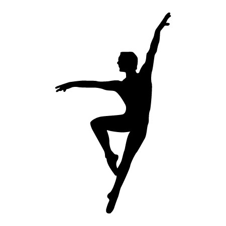 Male Ballet Dancer Wall Quotes™ Wall Art Decal