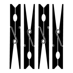 Oversized Clothespins Wall Quotes™ Wall Art