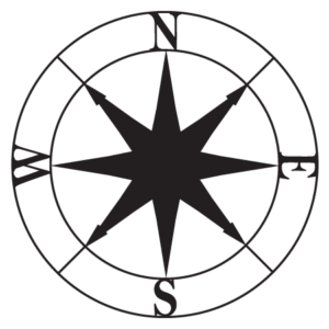 Navigational Compass Wall Quotes™ Wall Art Decal