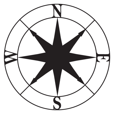 Navigational Compass Wall Quotes™ Wall Art Decal