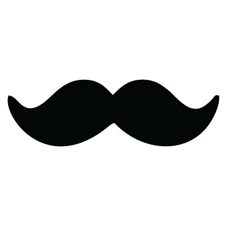 Classic 'Stache Mustache Wall Quotes™ Wall Art Decal