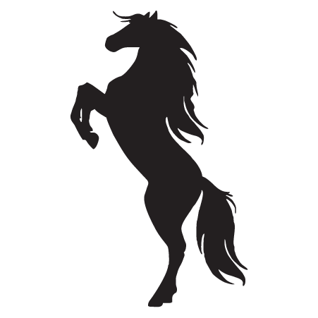 Rearing Horse Silhouette Wall Quotes™ Wall Art Decal