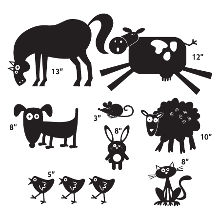 Whimsical Farm Animals Wall Quotes™ Wall Art Decal