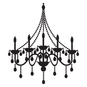 Elegant Chandelier Wall Quotes™ Wall Art Decal