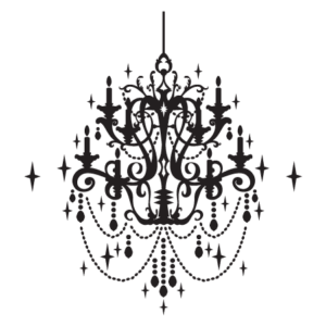 Sparkly Chandelier Wall Quotes™ Wall Art Decal
