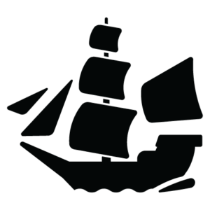 Simple Pirate Ship Wall Quotes™ Wall Art Decal