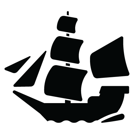Simple Pirate Ship Wall Quotes™ Wall Art Decal