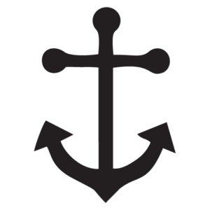 Three Prong Anchor Wall Quotes™ Wall Art Decal