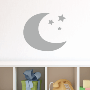 Crescent Moon & Stars Wall Quotes™ Wall Art Decal