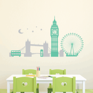 London Skyline at Night Wall Quotes™ Wall Art Decal