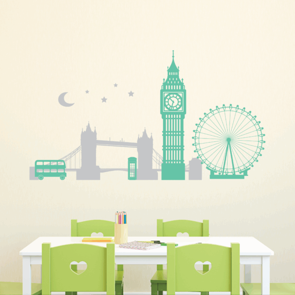 London Skyline at Night Wall Quotes™ Wall Art Decal