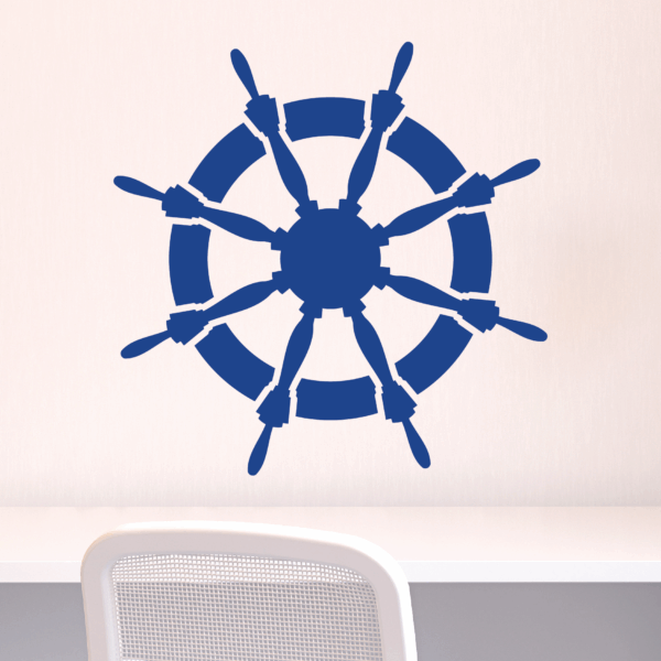 Captains Wheel Wall Quotes™ Wall Art Decal