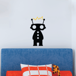 Cute Robo Bot Wall Quotes™ Wall Art Decal