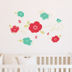 Blossoms and Ladybugs Wall Quotes™ Decal Kit