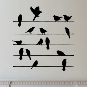 Birds On Wires Mural Wall Quotes™ Decal