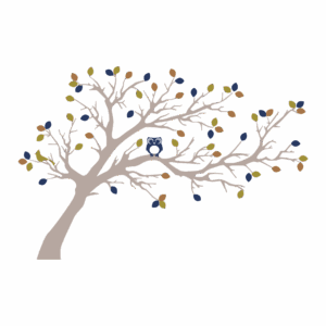 Woodland Tree & Owl Wall Quotes™ Wall Art Decal