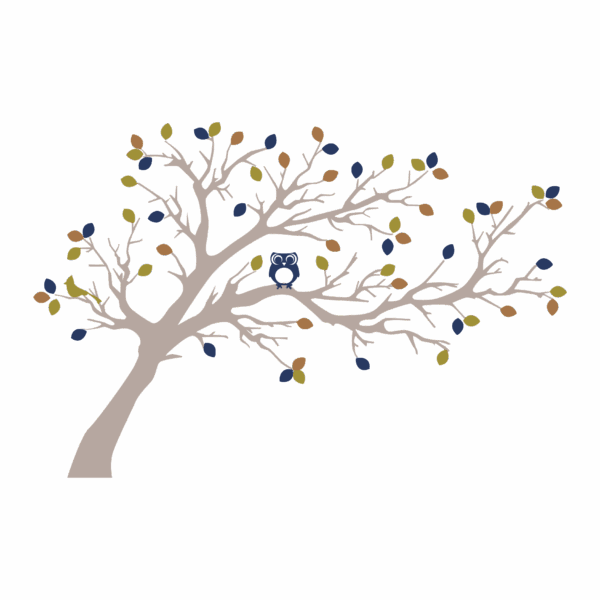 Woodland Tree & Owl Wall Quotes™ Wall Art Decal