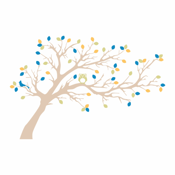 Woodland Tree & Owl Wall Quotes™ Wall Art Decal