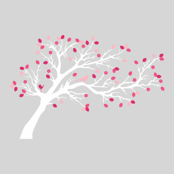Sweet Woodland Blossoms Tree & Birds Wall Quotes™ Wall Art Decal