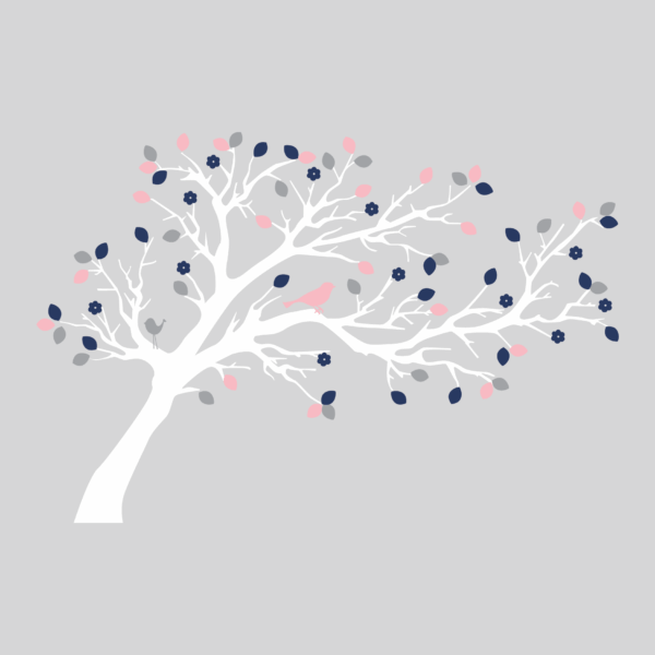 Sweet Woodland Blossoms Tree & Birds Wall Quotes™ Wall Art Decal