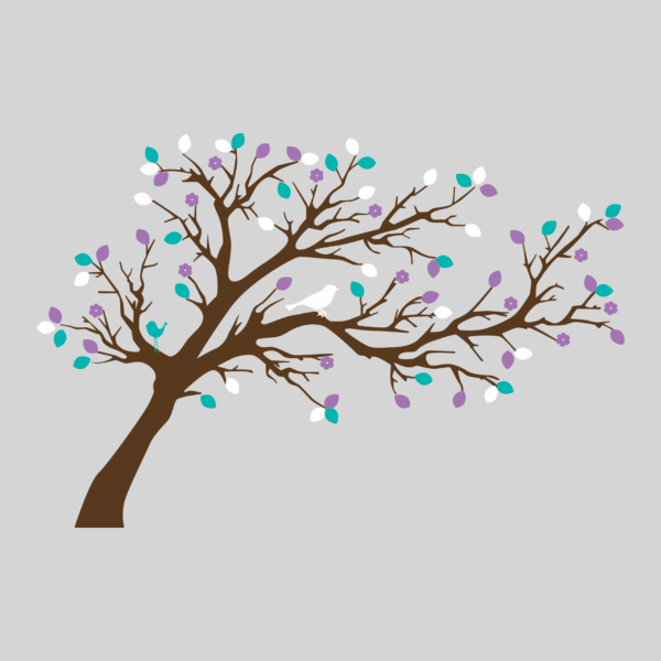 Sweet Woodland Blossoms Tree & Birds Wall Quotes™ Wall Art Decal