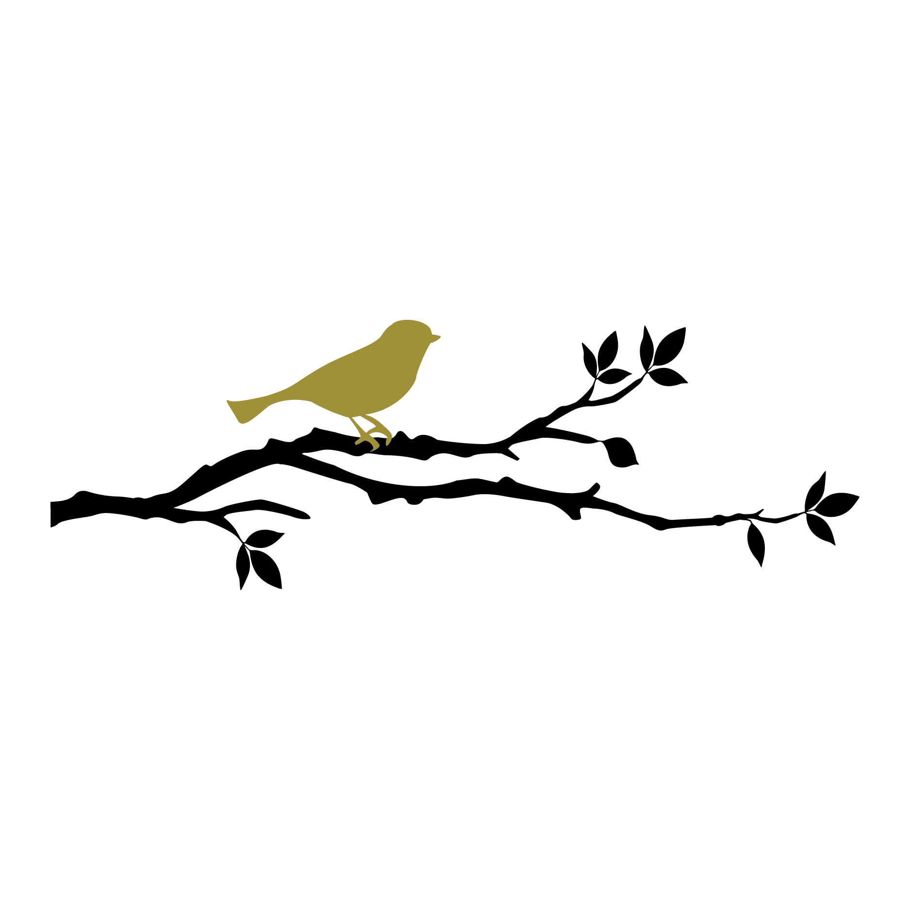 Woodland Bird & Branch Wall Quotes™ Wall Art Decal