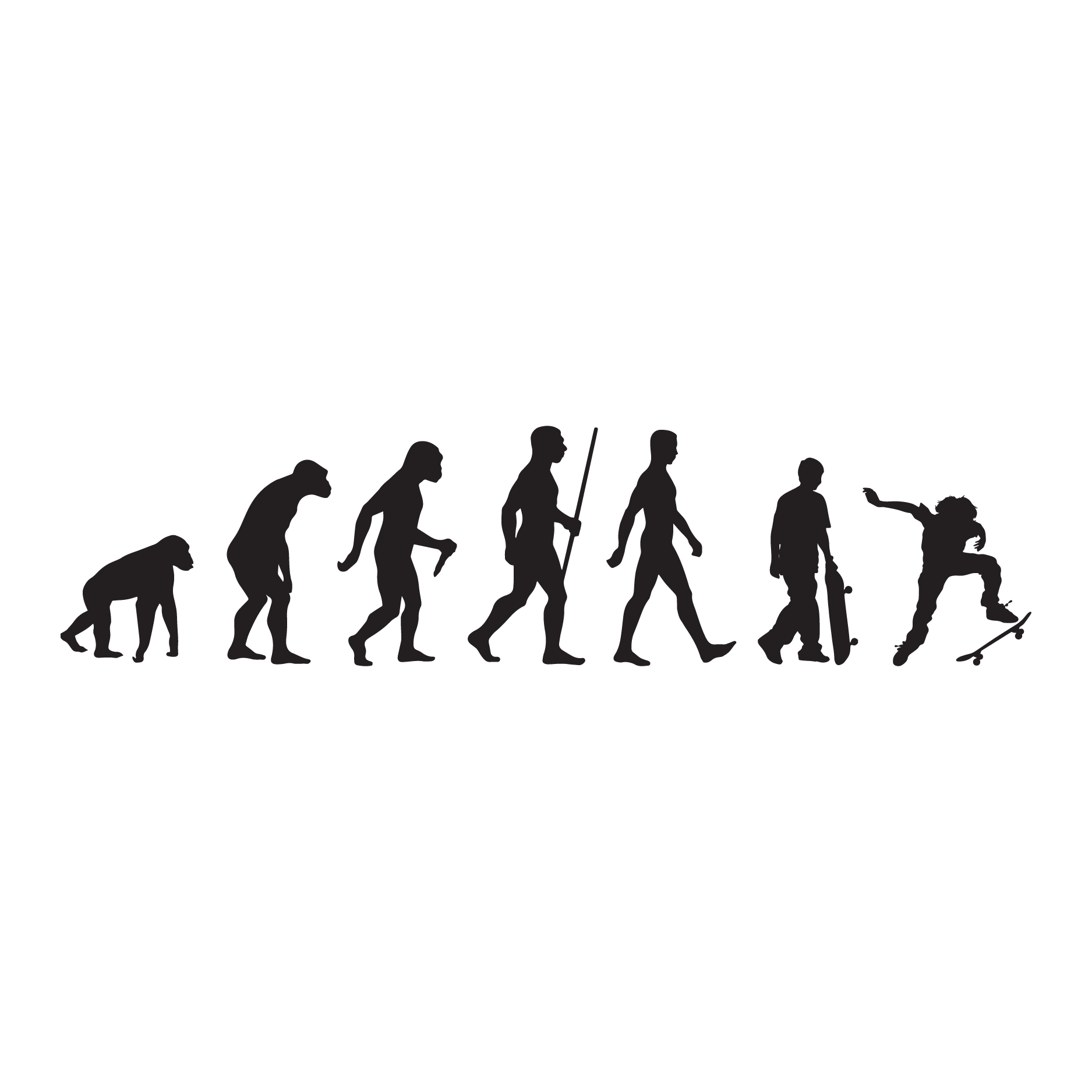 Transitional Skateboarder Wall Quotes™ Wall Art Decal