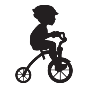 Little Boy Riding Trike Wall Quotes™ Wall Art Decal