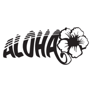 Aloha Hibiscus Wall Quotes™ Wall Art Decal
