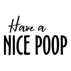 Have A Nice Poop Wall Quotes™ Decal