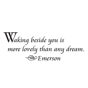 Waking Beside You Wall Quotes™ Decal