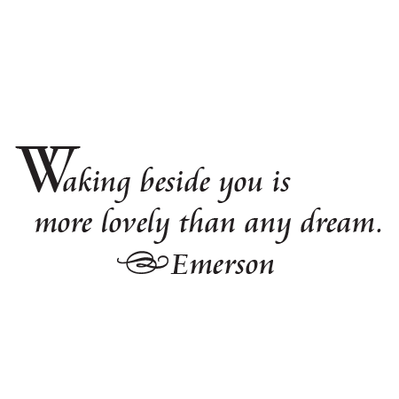 Waking Beside You Wall Quotes™ Decal