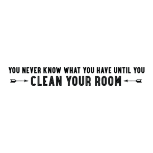 Clean Your Room Wall Qutoes™ Decal