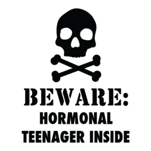 Beware: Hormonal Teenager Wall Quotes™ Decal
