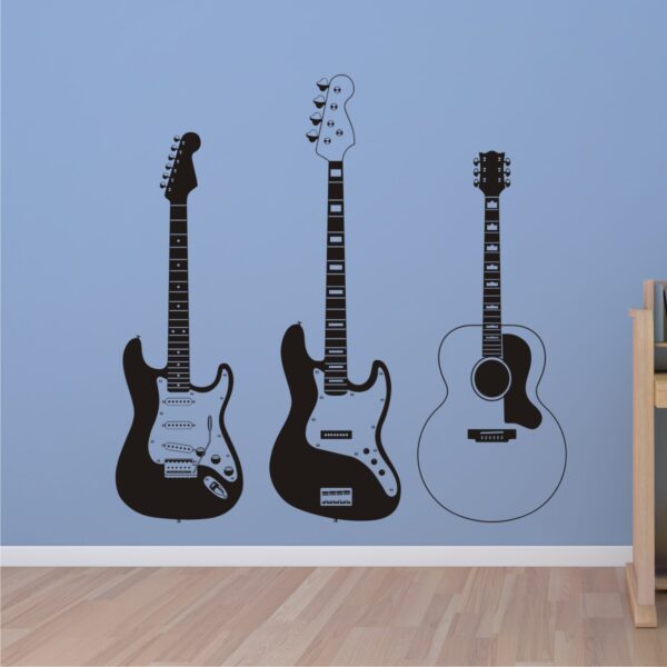 Three Guitars Wall Quotes™ Wall Art Decal
