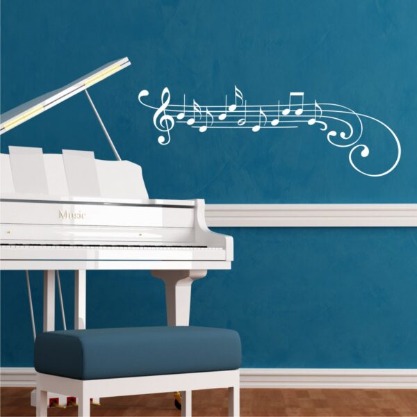 Treble Clef and Notes Wall Quotes™ Wall Art Decal