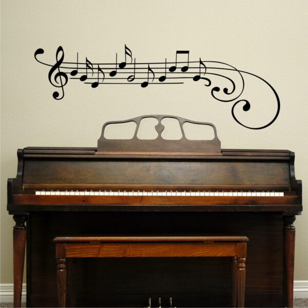 Treble Clef and Notes Wall Quotes™ Wall Art Decal