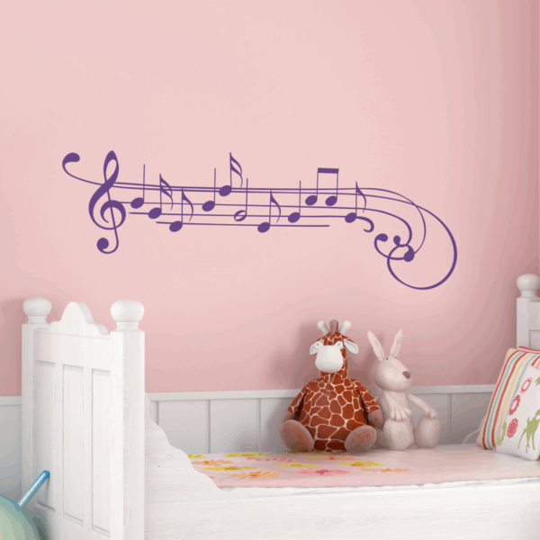 Treble Clef and Notes Wall Quotes™ Wall Art Decal