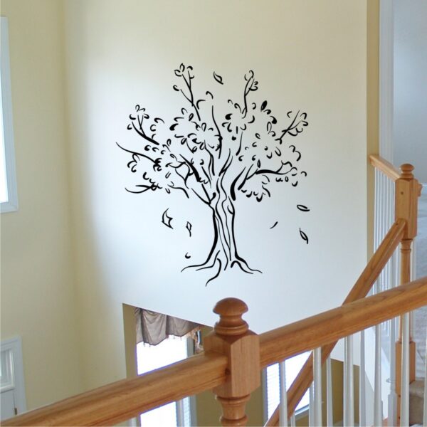 Tree & Leaves Silhouette Wall Quotes™ Wall Art Decal