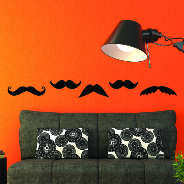 Five Mustaches Collection Wall Quotes™ Wall Art Decal