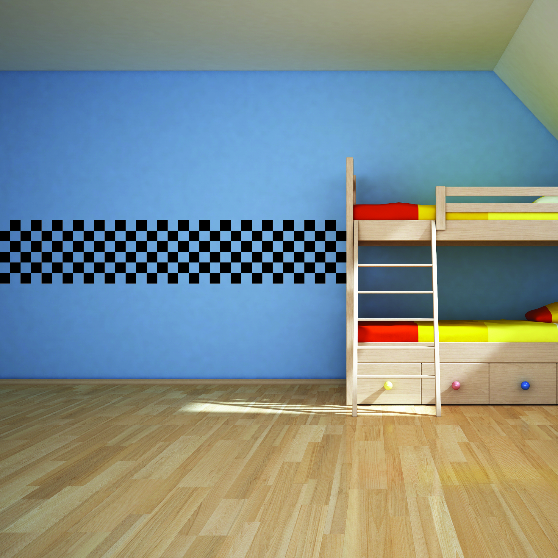 Checkerboard Panel Wall Quotes™ Wall Art Decal
