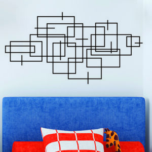 Squares and Lines Headboard Wall Quotes™ Wall Art Decal